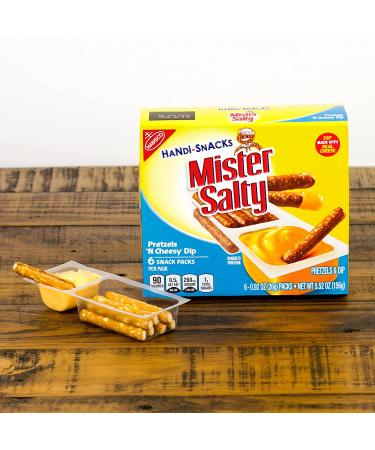 Mr. Salty Pretzels 'N Cheesy Dip Snack Packs - 72 Packs, 12 Boxes - Delicious Savory Snack for On-The-Go Convenience - Buy Online on SooperMarket.com