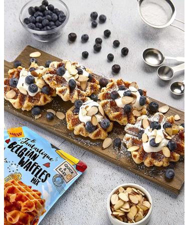 Le Fantastique Belgian Waffle Mix With Sugar Pearl. By FarinâUP  Non-GMO  just add milk & butter - 21.16 oz  Makes 16 Waffles - Buy Online on SooperMarket.com