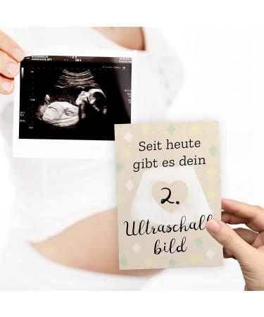 30+1 Milestone Pregnancy Photo & Memory Cards - Gift Boxed with Diary & Congrats Card | Perfect Pregnancy Gifts in DIN A6 Format - Buy Online on SooperMarket.com