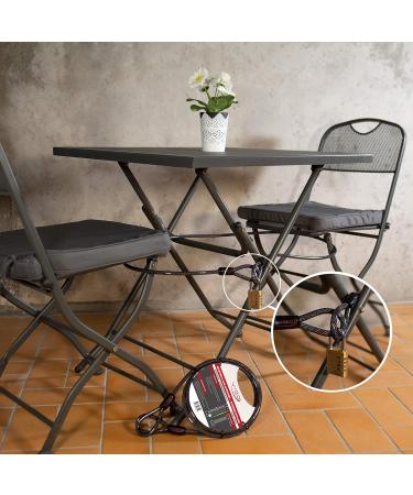 VIGO Sports Panzer Loop Cable Lock 2m - 10mm Thick Weatherproof & Durable Security Solution for Bikes Grills Garden Furniture & Strollers - Prevent Theft! - Buy Online on SooperMarket.com