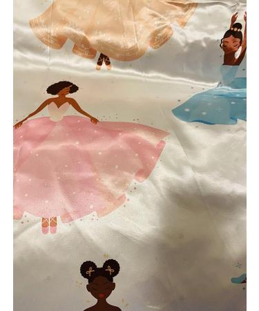 Satin Toddler Pillowcase Set - 13 x 18 inches Ballerina Theme - Retains Hair Moisture - Pack of 2 - Buy Online on SooperMarket.com