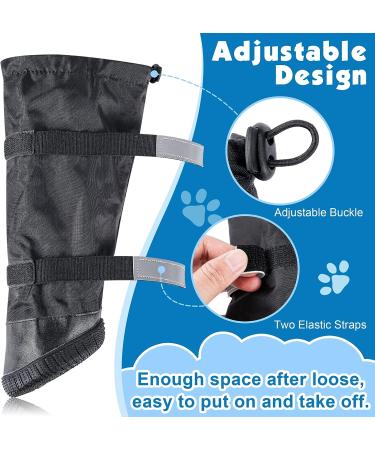 Hipaw XL Outdoor Dog Boots - Winter Dog Shoes Non-slip for Snow Rain - Black - Insole width 3.15 - Buy Online on SooperMarket.com