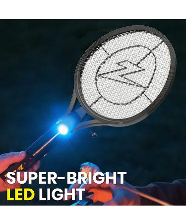 ZAP IT Rechargeable Bug Zapper Racket (4000 Volt) - USB Charging Cable - Large Black - Buy Online on SooperMarket.com