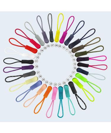 YZSFIRM 10Pcs Black Zipper Pull Cord Extender for Backpacks, Jackets, Luggage, Purses - Replacement Zipper Pulls for Handbags - Buy Online on SooperMarket.com
