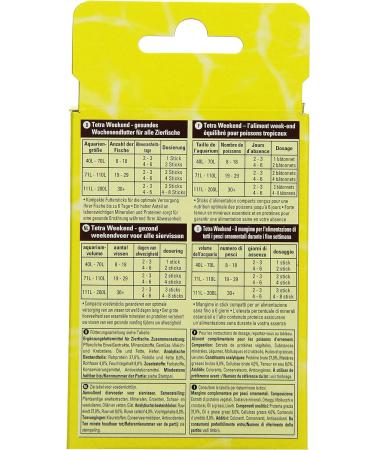 Tetramin Weekend Futter Sticks - 20 Pieces (18g) for All Decorative Fish | International Shipping Available - Buy Online on SooperMarket.com