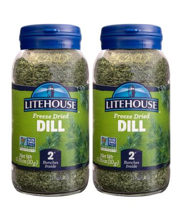 Litehouse Freeze Dried Dill, 0.35 Ounce, 2-Pack 0.35 Ounce (Pack of 2)