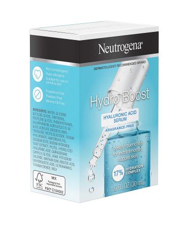 Neutrogena Hydro Boost Hyaluronic Acid Serum - Fragrance Free (1.0 fl oz  30 ml) | Hydrate & Plump Skin - Buy Online on SooperMarket.com