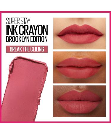 Maybelline Super Stay Ink Crayon Matte Lipstick - Break The Ceiling (Pack of 2) | Longwear Makeup 0.04 oz Each | International Shipping Available - Buy Online on SooperMarket.com
