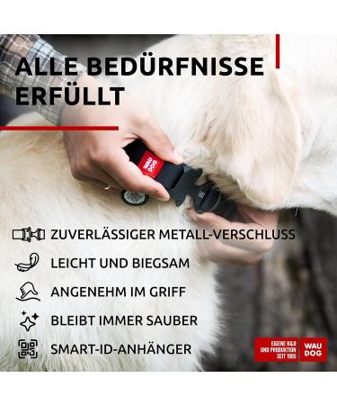Waterproof Adjustable Dog Collar for Big & Medium Dogs | Small Dog & Puppy Collars | Durable Metal Closure - Waudog - Buy Online on SooperMarket.com