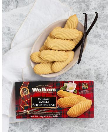 Walkers Shortbread Vanilla Cookies 5.3oz Box - Pack of 4 | Delicious Vanilla Flavor - Buy Online on SooperMarket.com