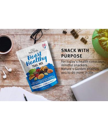 Nature's Garden Heart Healthy Trail Mix - Dark Chocolate, Nuts, Seeds, Cranberries, Raisins - Gluten-Free & Non-GMO - 26oz Bag - Buy Online on SooperMarket.com