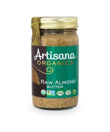 Artisana Organics Raw Almond Butter, 14oz | No Sugar Added, No Palm Oil, Vegan, Paleo and Keto Friendly, Non GMO 14 Ounce (Pack of 1)