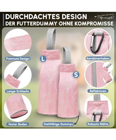 Ostfriesenpfoten Durable Dog Food Bag Enno - Washable No Metal Eyelets Old Pink Size S | Perfect for All Breeds | Includes Agility Training eBook - Buy Online on SooperMarket.com