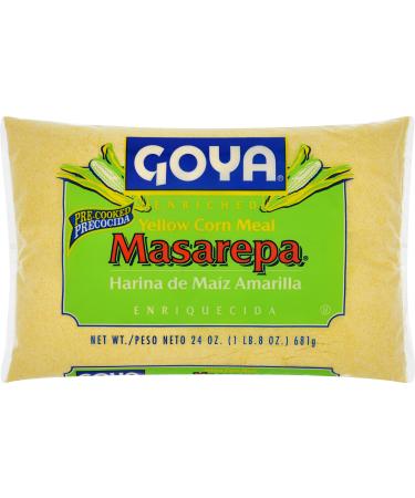 Goya Foods Masarepa Corn Meal, Yellow, 24 Ounce 1.5 Pound (Pack of 1)