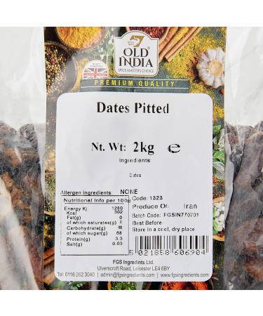 Old India Dates Pitted 2kg - Premium Quality Dried Dates - Buy Online Now! - Buy Online on SooperMarket.com