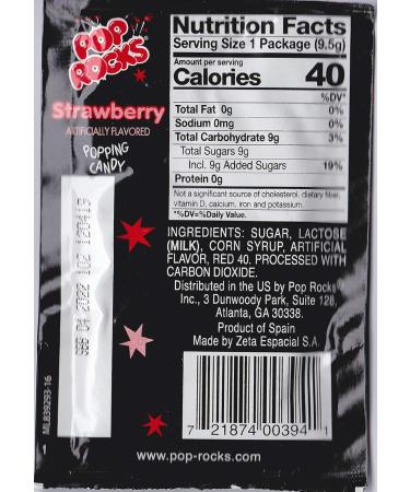 Pop Rocks Popping Fizzing Crackling Candy 6pk (Strawberry 6 pack) - Buy Online on SooperMarket.com