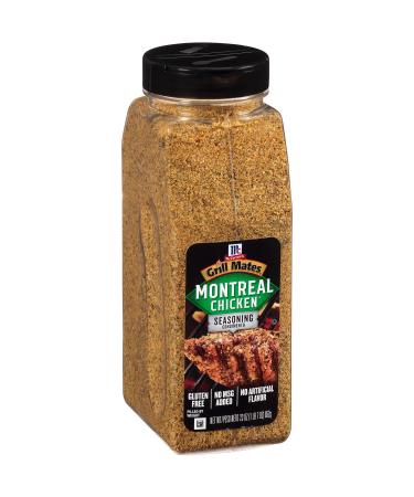 McCormick Grill Mates Montreal Chicken Seasoning, 23 oz - One 23 Ounce Container of Chicken Seasoning With Robust Blend of Garlic, Onion, Black and Red Pepper and Paprika for Meats and Seafood 1.43 Pound (Pack of 1)
