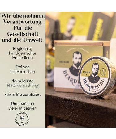 Beardpride Bart Balsam - Vegan Beard Balm for Men | Natural Shea Butter | 55g Gift for Beard Care - Buy Online on SooperMarket.com