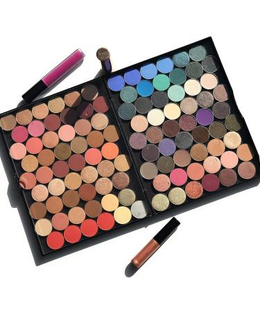 Adept Double Sided Magnetic Empty Palette in Singularity Black Holds 100+ Standard Eyeshadow Pans Hardshell Case - Buy Online on SooperMarket.com