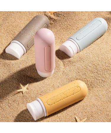 Toureal Silicone Travel Bottles 89ml Set - 4 Multi-Color Refillable Containers for Shampoo Toiletries & Liquids - Ideal Travel Accessories - Buy Online on SooperMarket.com