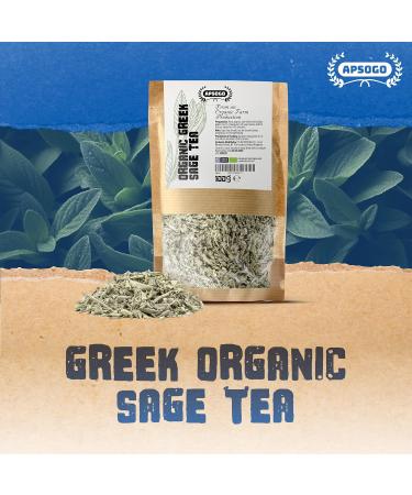 APSOGO Organic Greek Sage Tea - 100g Loose Leaf - Buy Online on SooperMarket.com
