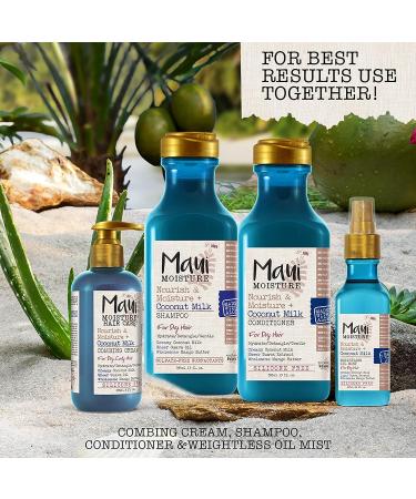 Maui Moisture Coconut Milk Conditioner - Hydrating & Detangling for Curly Hair | Lightweight Daily Moisturizer | Vegan, Silicone & Paraben-Free | 13 fl oz - Buy Online on SooperMarket.com