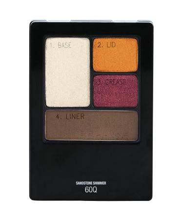 Maybelline New York Expert Wear Eyeshadow Quads  Sandstone Shimmer  0.17 oz.