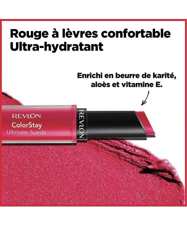 Revlon ColorStay Ultimate Suede Lipstick 093 Chic - Moisturizing High Impact Lip Color with Vitamin E - Boho Chic 0.09 Oz - Buy Online on SooperMarket.com