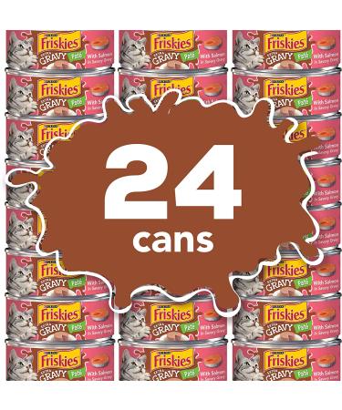 Purina Friskies Extra Gravy Salmon Pate Wet Cat Food 5.5 oz. Cans (Pack of 24) - Buy Online on SooperMarket.com
