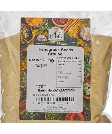 Old India Ground Fenugreek Seeds 750g - Premium Quality Spice for Cooking - Buy Online on SooperMarket.com