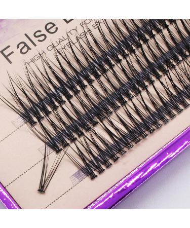 Bodermincer 120pcs Handmade Fish Tail False Eyelashes 0.10mm Thick Black Individual Lashes Extension 12mm - Natural Long Fake Eyelashes - Buy Online on SooperMarket.com