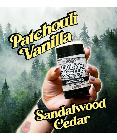 Patchouli Vanilla Sandalwood Deodorant | Aluminum-Free Natural Deodorant for Men and Women | 2.56 oz | With Real Essential Oils | Coconut Oil and Shea Butter | Paraben and Phthalate Free - Buy Online on SooperMarket.com