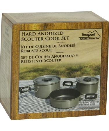 Texsport Black Ice The Scouter 5-Piece Hard Anodized Camping Cookware Set - Buy Online on SooperMarket.com