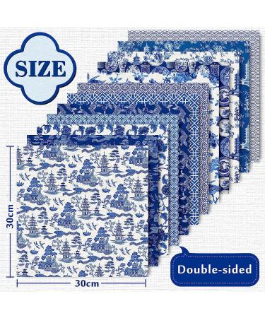 Whaline Chinoiserie Pattern Paper - 24 Sheets Blue China Scrapbook Specialty Paper - Buy Online on SooperMarket.com