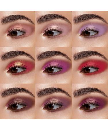 Ruby Kisses Grape Jelly Eyeshadow Palette - 9 Shades Matte, Shimmer, Metallic | Highly Pigmented Eye Makeup - Buy Online on SooperMarket.com