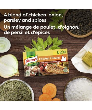 Knorr Broth Mix for Rich Deep Chicken Flavour Chicken Cubes in Practical Packaging 72 g Pack of 24 - Buy Online on SooperMarket.com