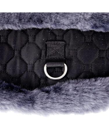 Merauno Lamb Wool Moon Belt - Premium Dressage Saddle Belt Anatomically Designed for Slip Resistance Available in Nature Black Brown Anthracite (70cm) - Buy Online on SooperMarket.com