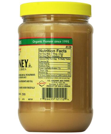 Y.S. Eco Bee Farms Raw Honey - 22 oz, 1.37 lb Pack of 2 - Pure, Unfiltered Honey Bundle - Buy Online on SooperMarket.com