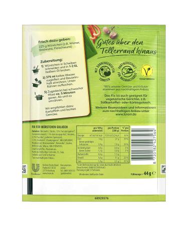 Knorr Fix Sausage Goulash Seasoning Mix - 44g for Delicious Meat Dishes | International Shipping Available - Buy Online on SooperMarket.com
