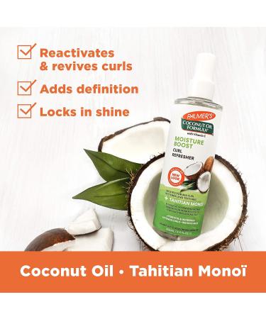 Palmer's Coconut Oil Formula Moisture Boost Curl Refresher Spray 8.5 Ounce (Pack of 2) 8.5 Fl Oz (Pack of 2) - Buy Online on SooperMarket.com