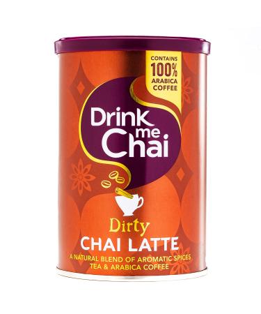 Drink Me Chai Dirty Chai Latte 200g | Just Add Water Dirty Chai Latte Powder | Made with 100% Colombian Arabica Coffee and Our Secret Chai Latte Recipe (Pack of 1) Dirty Chai 200 g (Pack of 1)