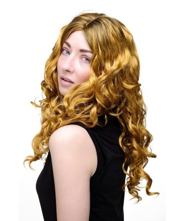 Buy WIG ME UP Lady's Long Curly Wig with Gold Bronze & Black Streaks - GFW1682-144+1 | International Shipping Available - Buy Online on SooperMarket.com
