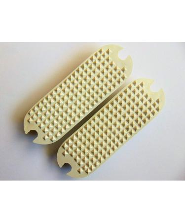 S-Products HORSE RIDING IRON STIRRUP RUBBER FILLIS TREADS PADS (4.5 White)