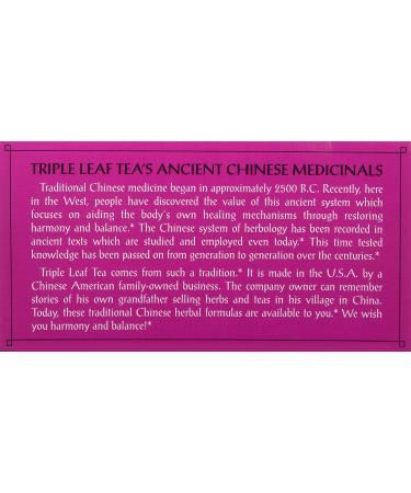 Triple Leaf Teas - Sugar Balance & Women's Tonic Tea 20 bag - Buy Online on SooperMarket.com