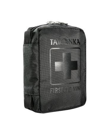 Tatonka First Aid Mini - First aid set with content (including tick pliers) - for outdoor hiking cycling etc. - Dimensions: 10 x 7 x 4 cm black