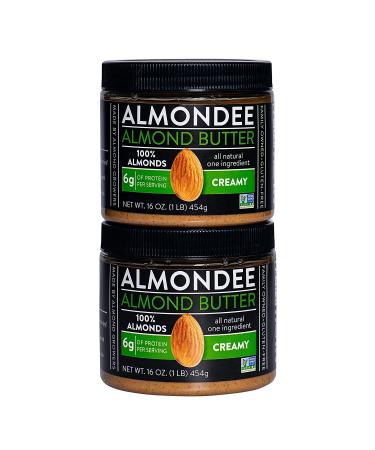 Almondee California Almond Butter - 16oz Jar | Smooth & Creamy Almond Spread - Buy Online on SooperMarket.com