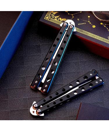 2 Pcs Tactical Stainless Steel Butterfly Fork and Spoon Set - Perfect for Travel, Camping, Hunting, BBQ - Black Color - Buy Online on SooperMarket.com