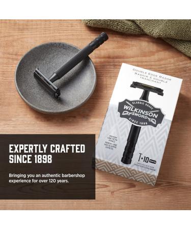 Wilkinson Sword Double Edge Razor for Men With 10 Double Edge Razor Blades Refills - Buy Online on SooperMarket.com