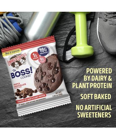 Lenny & Larry's The BOSS Cookie - Triple Chocolate Chunk (12 x 2 oz) - High-Protein Treats - Buy Online on SooperMarket.com