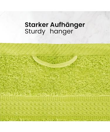 8-Piece Apple Green Towel Set - Soft & Absorbent - 50x100 cm - Perfect for International Shipping - Buy Online on SooperMarket.com